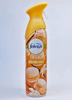 a bottle of air freshener on a white background