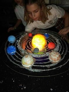 Build A Solar System, Diy Projects Decor, Solar System Activities, Diy Solar System, Rocket Craft