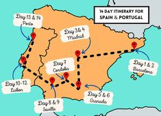 a map showing the locations of different wineries in spain, and where they are located