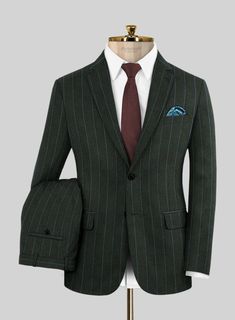 Substantially present your charming ensemble into the limelight with our Caccioppoli Orgi Green Wool Suit. Cut from pure wool fabric, our suit has a luxurious feel on your skin with its palatial effect that approaches your well-built persona in total confidence. In addition, our suit has a captivating stripe pattern with a green shade that gleams up your ensemble and promptly devises any sitch with honors. So get hold of this piece that qualifies in your needs to become the most well-dressed per Green Fitted Elegant Sets, Elegant Green Semi-formal Blazer, Elegant Fitted Green Blazer, Green Fitted Sets For Formal Occasions, Elegant Green Three-piece Suit With Notch Lapel, Elegant Green Suit With Notch Lapel, Green Fitted Three-piece Suit For Formal Occasions, Elegant Green Formal Suit, Elegant Green Sets With Suit Collar