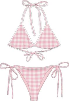 Vacation Gingham Swimwear With Adjustable Straps, Poolside Gingham Swimwear With Adjustable Straps, Gingham Swimwear With Adjustable Straps For Poolside, Plaid Triangle Top Beachwear Swimwear, Plaid Triangle Top Swimwear For Beachwear, Gingham Triangle Top Swimwear For Pool, Spring Gingham Swimwear For Sunbathing, Gingham Swimwear For Sunbathing In Spring, Gingham Tie-side Swimwear