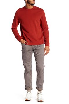 Dress them up or keep them casual, these slim fit pants offer a classic look with effortless style.Fit: this style fits true to size. Casual Chinos In Chino Cotton Twill For Fall, Relaxed Fit Chinos For Everyday Fall Wear, Fall Relaxed Fit Chinos For Everyday, Comfort Stretch Pants With Straight Hem For Fall, Fall Cotton Chinos With Straight Hem, Fall Pants With Comfort Stretch And Straight Hem, Fall Straight Leg Chino Cotton Twill Jeans, Straight Leg Cotton Chinos For Fall, Fall Chinos With Tapered Leg