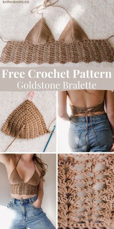 Crochet Bralet, Start Crocheting, Friends Crochet, Bralette Pattern, Bikinis Crochet, Crocheting Patterns, Crop Top Pattern, Crochet Bra, Crochet Crop Top Pattern