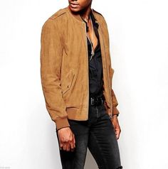 Brown Suede Leather Jacket, Suede Jacket Men, Art Dresses, Tan Suede Jacket, Suede Biker Jacket, Suede Biker, Suede Leather Jacket, Men Suede, Wet Wipes