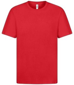 Basic Red T-shirt For Summer, Basic Red Summer T-shirt, Red Plain Crew Neck Shirt, Red Crew Neck Plain Shirt, University Red Cotton Crew Neck T-shirt, Casual University Red Cotton T-shirt, Red Pre-shrunk Crew Neck Top, Red Cotton Short Sleeve T-shirt, University Red Crew Neck T-shirt