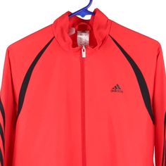 Description:Vintage Age 13-14 red Adidas track jacket, fits large.GENDER: boys CONDITION: very good.STYLE: track jacketERA: 1990sCOLOUR: redFABRIC: polyester Red Sportswear Track Jacket For Sports Events, Red Track Jacket For Sports Events, Red Sporty Track Jacket For Sports Season, Sporty Red Track Jacket For Athletic Season, Red Hooded Track Jacket For Sports, Sporty University Red Track Jacket, Red Sportswear Windbreaker For Sports, Red Hooded Track Jacket For Sports Events, Hooded Red Track Jacket For Sports Season