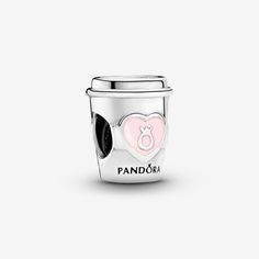 Looking for a style pick-me-up? This sterling silver charm is sure to give your style a boost. Shaped as a to-go coffee cup, it's detailed with a pink enamel heart, the Pandora logo and the engraving "Take a break." Wear it to show who you are – from your everyday rituals to your favourite indulgences, or even as a reminder to spend time with treasured friends. - Pandora Take a Break Coffee Cup Charm - Enamel / Sterling silver / Pink Pandora Travel, To Go Coffee Cups, Pandora Logo, Pink Charm, Soft Toothbrush, Pink Enamel, Carrier Bag, Bracelet Collection, Pandora Bracelet