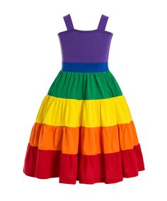 Get ready to make a colorful statement at your little one's birthday party with the Summer Girls Rainbow Birthday Party Dress from RuiKaJia! Made with COTTON for comfort and durability, this dress features beautiful embroidery and an England Style design. Perfect for all seasons and available in sizes for ages 3-8. Make it a memorable celebration with this knee-length dress. Estimated delivery time 14 Days-excluding weekends and holidays SPECIFICATIONS Brand Name: RuiKaJia Gender: Girls /Materia Rainbow Birthday Party, Girl Rainbow, England Style, England Fashion, Birthday Party Dress, Rainbow Birthday, Summer Party Dress, Beautiful Embroidery, Purple Dress