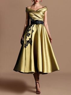 Champagne Gold Dress, Dress Formal Wedding Guest, Cocktail Dress Elegant, Cheap Cocktail Dresses, Formal Wedding Guests, Cocktail Dresses Online, A Line Cocktail Dress, Derby Dress, Cocktail Dress Vintage