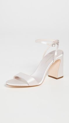 Shopbop - Designer Clothing, Shoes & Accessories Dream Wedding Shoes, Loeffler Randall Shoes, Simple Sandals, White Sandals Heels, Comfy Sandals, Size 11 Heels, White Heels, Loeffler Randall, Perfect Shoes