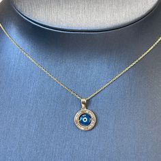 Very Nice And Beautiful 10k Solid Yellow Gold 18” Rolo Chain And 10kt Evil Eye Pendant Api125034 Please Add Me To Your Favorites List Gold Evil Eye Necklace, Evil Eye Necklace Gold, Favorites List, Eye Pendant, Evil Eye Pendant, Evil Eye Necklace, Add Me, Rolo Chain, Eye Necklace