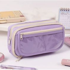 Super Large Storage: This pencil case is probably the biggest one you've ever come across. Perfect for students who carry a variety of tools besides pens, such as pens,such as markers, rubber, calculator and more. Color: PP. Pencil Organizer, Pencil Pen, College School, Box Organizer, Pouch Organizer, Pen Case, Large Storage, School College, Calculator