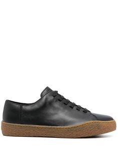 black calf leather recycled polyester front lace-up fastening branded insole flat rubber sole round toe This item is crafted with leather that has been produced in a certified Leather Working Group (LWG) or ICEC tannery, ensuring the production process has a reduced environmental impact. Learn more about what makes a product Conscious on our Conscious Criteria page Modern Low-top Lace-up Shoes With Leather Sole, Black Low-top Lace-up Shoes With Textured Sole, Low-top Leather Sneakers With Rubber Sole, Black Low-top Sneakers With Stitched Sole, Classic Low-top Lace-up Shoes With Rubber Sole, White Sole Leather Lace-up Shoes With Vulcanized Sole, Black Low-top Lace-up Shoes With Leather Sole, Black Leather Low-top Lace-up Shoes, Black Sporty Lace-up Shoes With Rubber Sole