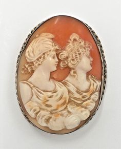 Carved Brooches For Formal Occasions, Oval Brooches For Formal Occasions, Collectible Cabochon Brooches, Anniversary Oval Brooches, Victorian Style Brooches For Gift, Cabochon Brooches As A Gift, Two Ladies, Cameo Brooch, Favorite Jewelry