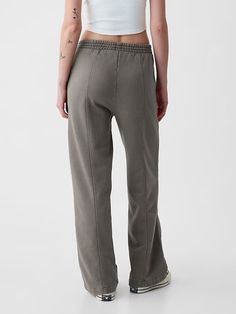 Vintage Soft Wide-Leg Sweatpants | Gap Gap Full Length Relaxed Fit Pants, Gap Relaxed Fit Full Length Pants, Gap Relaxed Fit Full-length Pants, Gap Relaxed Fit Cargo Pants, Gap Relaxed Fit Wide-leg Pants, Casual Everyday Pants By Gap, Gap Lounge Pants With Ribbed Waistband, Comfortable Gap Bottoms With Elastic Waistband, Gap Cotton Sweatpants With Relaxed Fit