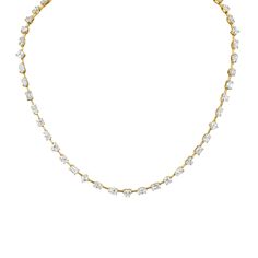 Indulge in pure luxury with our Fancy Shape Diamonds in 18k Yellow Gold Necklace. This necklace showcases an array of mixed shape diamonds, meticulously set to radiate brilliance and elegance. The diversity of shapes adds a touch of modern sophistication to this classic design. Opulent Diamond Necklace With 17 Jewels, Opulent Diamond Necklace For Formal Occasions, Opulent Diamond Necklace For Formal Events, Marquise Diamond Necklace With 17 Jewels, Luxury Baguette Cut Diamond Necklace, Luxury Marquise Diamond White Necklace, Luxury Marquise Cubic Zirconia Necklace, Luxury Marquise Cubic Zirconia Necklaces, Dazzling Marquise Diamond Necklace