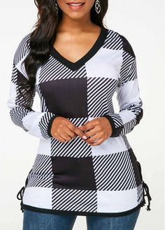 Stylish Shirts For Women, Jeans Casual Outfit, Tops For Women Stylish, Stylish Tops For Girls, Plaid Print Shirt, Ladies Blouse Designs, Plaid Outfits