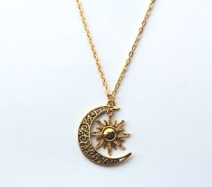 Sun And Moon Necklace, The Sun And Moon, Emerald Rings, Necklace Moon, Kay Jewelry, Holy Moly, Gold Sun, Moon Sun