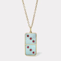 Our Domino collection represents the idea that even small actions can create large impact. The back of the pendant is engraved 'Everything starts somewhere'.  The pendant is solid 14k yellow gold with hand cut turquoise inlay. Total Ruby carat weight is 0.75ct. Pendant comes on a 24" solid handmade chain. Please email Domino Pendant, Alchemy Symbols, Metal Smithing, Handmade Chain, 18k Gold Necklace, Aesthetic Jewelry, Gemstone Necklaces, Stone Inlay, Simple Gifts