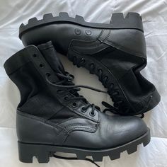 Never Worn Combat Boots Brand New Bought Wrong Size Size 3r Black Work Boots, Casual Footwear, Black Work, Boot Brands, Fallout, Work Boots, Combat Boots, Casual Shoes, Men's Shoes