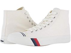 PAIR Pro Keds Sneakers, Keds Sneakers, Sneakers For Men, Shoes White, Converse High Top Sneaker, Converse Chuck Taylor High Top Sneaker, Keds, Breathable Fabric, Red And Blue