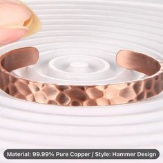 There Are Many Benefits To Wearing Copper Jewelry. Wearing A Bracelet Like This Has Helped With My Arthritis In My Back Pain. I Can't Guarantee It Works For Everyone But It Does For Me. More Descriptions In My Photos Hammered Wire Jewelry, Copper Cuff Bracelet, Copper Cuff, A Bracelet, Mens Accessories Jewelry, Hammered Copper, Copper Jewelry, Back Pain, Wire Jewelry