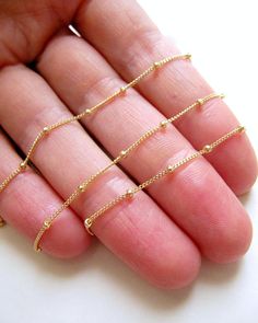 14k gold satellite chain CHOOSE LENGTH bracelet anklet necklace, finished 1mm curb chain 1.9mm beads Dainty Yellow Gold Ball Chain Jewelry, Xo Necklace, Friendship Necklaces, White Gold Bracelet, Valentines Necklace, Yellow Gold Bracelet, Necklace Choker, Chain Choker, Love Necklace