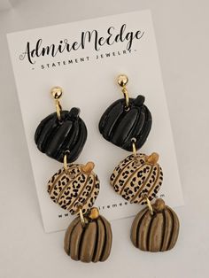 Cheetah Pumpkin Dangles  Handmade with polymerclay Lightweight  Assembled with hypoallergenic post  May have slight variations or imperfections may occur. Orders are shipped within 1-3 business days All Sales Are Final. Cheetah Pumpkin, Resin Projects, Jewelry Earrings Studs, Statement Jewelry, Polymer Clay, Im Not Perfect, Accessory Gift, Jewelry Earrings, Stud Earrings