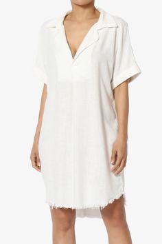 Mayven Linen Oversized Shirt Dress IVORY_1 Cotton V-neck Shirt Dress For Day Out, V-neck Shirt Dress For Beach Season, V-neck Shirt Dress For Beach Daywear, Beige V-neck Linen Dress For Beach, Linen V-neck Tunic For Daywear, V-neck Shirt Dress For Summer Day Out, Casual Linen V-neck Beach Dress, White Shift Shirt Dress For Summer, Chic Summer Shirt Dress With Rolled Sleeves