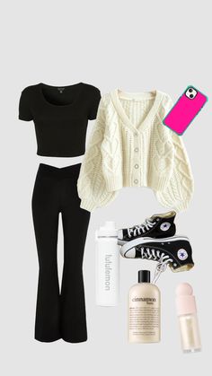 Outfits With Flare Leggings, Outfit Ideas With Leggings, Flare Leggings Outfit, Simple Outfits For School, Cute Outfit Ideas, Casual Preppy Outfits, Casual School Outfits, Cute Preppy Outfits