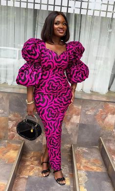 Ankara Long Dress designed with rich Cotton Ankara fabric boasts vibrant patterns, making it a perfect choice for any special occasion. Whether you're attending a church meeting, wedding, formal event, or cultural celebration, this African Print Plus Size Dress is your go-to for making a statement. Order now and make this stunning Ankara Dress yours today!   Please, include your height in the personalisation and confirm your size via our size chart when placing your order. Also, kindly note that Maternity Prom Dresses, Ankara Long Dress, Styles Ankara, Puff Sleeves Dress, Ankara Clothing, Ankara Dress Styles, Style Africain, African Print Dress Ankara, African Styles