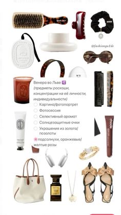 the contents of a woman's purse, including shoes and other things on display