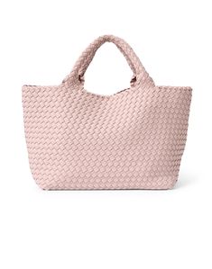 Embrace Naghedi's laid-back elegance with the best-selling St. Barths tote bag. It's expertly woven from neoprene and features a matching pouch that's perfect for toting your everyday essentials. Naghedi St Barths, Career In Fashion Designing, Light Blue Plaid, St Barths, Neoprene Tote, Spring Knits, Straw Clutch, Shell Pink, Woven Handbags