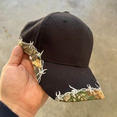 Vintage 90s Style Real Tree Camo Embroidered Black Barbed Wire Trucker Hat Size: Osfa Brand New! Camouflage Trucker Hat, Camouflage Snapback Trucker Hat For Hunting, Camo Trucker Hat, Camouflage Military Trucker Hat For Outdoor, Military Camouflage Trucker Hat For Outdoor, Realtree Camo, Barbed Wire, Hat Sizes, Vintage Accessories