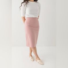 With Clean, Simple Lines And Sophisticated Style, The ‘Anna’ Is The Perfect Pencil Skirt Your Closet Has Been Waiting For. Made From Quality Fabric To Ensure A Modest Fit. This Skirt Is So Gorgeous And Is Perfect For Spring And Summer! New With The Tags! Features: ~Comfort Stretch Waist Band ~Pull On Closure ~Midi Length ~Fully Lined Size: Xs Waist: 26” Hips: 35” Length: 24” New To Poshmark? Use Invite Code Cassiesclassycl To Receive $10 Off Your First Order! Pencil Skirt Outfits, Modest Fits, Grey Pencil Skirt, Midi Skirt Pencil, Women Skirts Midi, Simple Lines, Modest Outfits, Sophisticated Style, Main Street