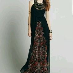 $400.00 New With Tags Free People Style: Maxi Dress Size: 0 Important! Please Take A Look At Our Measurements Before Purchasing Approximate Measurements: Total Length: 53" Bust: 12.5" Waist: 12" Hips: 17" Dress Details: No Pockets Side Closer Lining Material: 100% Rayon Long Dresses Casual Maxi, Free People Maxi, Style Hijab, Maxi Gown Dress, Chiffon Maxi Dress, Boho Maxi, Maxi Gowns, Fashion Over 40, Boho Maxi Dress