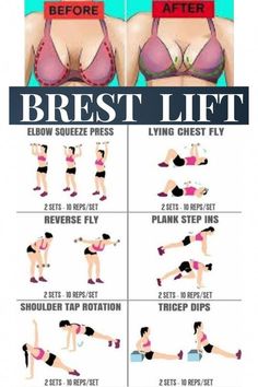 a woman doing exercises for breast lift