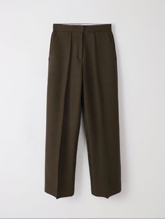 Editor's NotesThis product is a pair of wide-fit pleated trousers that exemplify a timeless classic style. The fabric is a wrinkle-resistant polyester-rayon blend, selected for both comfort and warmth. The interior is lined with a soft material to enhance the cozy feel.- The trousers boast a sophisticated mélange texture and crisp pleat details, contributing to an elegant and refined appearance.- Classic wide-fit trousers with pleat detailing for a timeless style.- Made from a wrinkle-resistant polyester-rayon blend fabric.- Lined with a soft material for enhanced comfort and warmth.- Features a luxurious mélange texture for an elegant look.Measurements(in.)Size: Size (S/M)- Length: 40.94 / 41.73- Waist: 13.78 / 14.76- Hip: 19.69 / 20.08- Front Rise: 12.40 / 12.40- Thigh: 11.81 / 12.20- Ch Pleated Straight Hem Pants For Work, Pleated Solid Wide Leg Pants For Work, Classic Pleated Wide Leg Pants, Timeless Classic Style, Pleated Trousers, Fitted Trousers, Timeless Fashion, Classic Style, Trousers