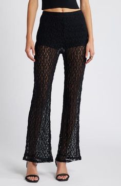 Easy to style for fun or fancy, these lace pants will be an instant fave. Pull-on style Lined 98% nylon, 2% spandex Hand wash, line dry Imported Lace Pants, Favorite Daughter, Maternity Shops, Romantic Dress, Plus Size Kleidung, Designer Clothes For Men, Autumn Fashion Women, Fashion Essentials, Womens Fall