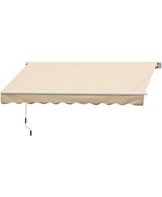 a white awning on top of a table