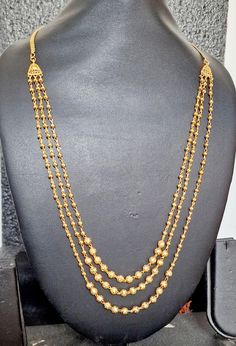 designer gold plated chain necklace, stunning design ideal for any special event Luxury Pearl Chain Metal Necklace, Luxury Metal Chain Necklace With Pearl Chain, Luxury Metal Necklace With Pearl Chain, Traditional Festive Necklace With Delicate Chain, Yellow Gold Metal Jewelry With Pearl Chain, Gold Plated Adjustable Chain Costume Necklace, Gold Plated Costume Jewelry Necklace With Adjustable Chain, Gold Plated Chain Necklaces For Wedding, Elegant Gold Beaded Necklaces