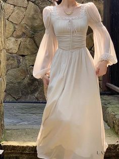 Lasaky - Whimsical Chic Evening Dress Cottage Wedding Dress, Vintage Cottagecore Dress, Cottage Core Dresses, Chic Evening Dress, Beach Holiday Dresses, Cottage Core Dress, Vintage Party Dresses, 파티 드레스, Elegant Midi Dresses