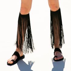 Words are not enough to describe the vibe of our long  fringe gladiator sandals. They are effortlessly  elegant and stylish. They are a crowd stopper, made for the big moments of life, or for larger than life women. These shoes are a "hurricane" of style and refinement. Made for women of exquisite taste, that love bold, unique statement pieces.  Our signature,  black fringe sandals,  are exclusively handmade in our studio in Greece by a team of great, talented people, each unique masters of thei Summer Party Sandals With Adjustable Fit, Trendy Toe Post Sandals For Festival, Trendy Toe Post Festival Sandals, Summer Beach Sandals With Fringe, Spring Open Toe Fringe Sandals, Summer Beach Barefoot Sandals With Single Toe Strap, Bohemian Fringe Sandals For Beach, Trendy Toe Ring Sandals For Beach Summer, Black Tassel Sandals For Summer