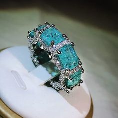 Crosslisted In Men For Mother’s Day Gifting - (Huge, Not Minimalist!!!) Sterling 925 Turquoise Stone Cz Crystal $600 Huge Ring Size 5/6 Just In 10/6/22-High Quality High Definition Paraiba Stone 360 With Cz (Looks Like Diamonds) - Aquamarine Topaz Women’s Ring Wedding Engagement Nip (Box Is Extra) *About Us: *Update: I Was The Official Speaker At Poshfest 2022 & Closet Consultant! 100% Cause Closet - Not A Thrift, But A Boutique With New, Handmade, Branded, Other Boutique Small Business Finds, A Luxury Turquoise Diamond Ring As Gift, Luxury Turquoise Jewelry With Diamond Accents, Elegant Diamond Turquoise Ring As A Gift, Elegant Turquoise Ring With Diamond Accents As Gift, Fine Jewelry Aquamarine Ring In Turquoise, Luxury Turquoise Diamond Ring, Turquoise Aquamarine Fine Jewelry, Luxury Green Aquamarine Jewelry, Luxury Cubic Zirconia Rings With Stones