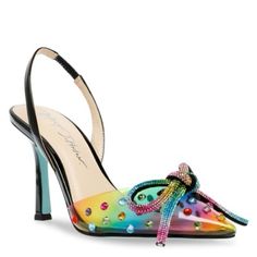 Betsey Johnson "Deede" Embellished Rainbow Slingback Dress Pumps Size 6m. Sold Out Online! New Without Box. Never Worn. Bottom Soles Has Pen Marks From The Store. See Photos For Details And Measurements. You Will Get Exactly As Pictured! No Original Box. Feel Free To Ask Questions. All Sales Are Final! No Returns. Thanks For Looking. New To Posh? Get $10 To Spend Using My Code To Sign Up: Beadsatbp Summer Cocktail Slingback Pumps, Summer Party Slingback Pumps With Rhinestones, Multicolor Slingback Heels For Party, Multicolor Crystal Embellished Party Heels, Blue Fitted Slingback Pumps For Party, Fitted Blue Slingback Pumps For Party, Summer Multicolor Slingback Pumps, Blue Slingback Pumps For Summer Parties, Summer Slingback Pumps For Prom