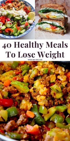 These easy and healthy weight loss recipes taste amazing! The collection includes tasty and simple breakfast, lunch and dinner ideas to lose weight in a healthy sustainable way, without feeling like you need to restrict. Simple Breakfast, Yummy Healthy Snacks, Salmon Salad, Filling Recipes, Healthy Breakfast Recipes, Breakfast Lunch, Lunches And Dinners, Healthy Weight