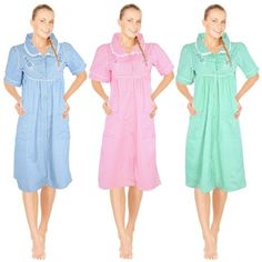 Discover the ultimate in comfort and style with our exquisite cotton house dress collection. Designed for women who value both elegance and relaxation, these womens house dress offer a luxurious feel with their blend of 55% Cotton and 45% Polyester. Ideal for any time of year, these house robes for women provide a breathable and soft experience, making them ideal for lounging or sleeping. Featuring a practical housecoats for women snap front closure, these dresses ensure easy dressing and undres Housecoats For Women, Dusters For Women, Cotton House, Quiet Evening, House Dresses, Casual Day Dresses, Easy Dressing, House Dress, Nightgowns