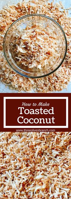 how to make toasted coconut in a glass bowl