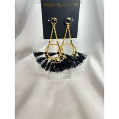 Radiating Elegance And Charm, These Rebecca Minkoff Chandelier Earrings In Black Are A Stunning Addition To Any Jewelry Collection. Crafted With Delicate Beads And Featuring A Lightweight Design, They Offer Both Comfort And Style. The Hook Closure Ensures A Secure Fit, Making Them Perfect For Both Casual Outings And Formal Events. Whether You're Dressing Up For A Night Out Or Adding A Touch Of Sophistication To Your Everyday Look, These Earrings Are A Versatile Choice. New With Tags (Nwt). Keywo Chic Dangle Tassel Earrings For Party, Chic Tassel Drop Earrings For Party, Chic Tassel Earrings For Evening, Metal Tassel Earrings For Party, Adjustable Elegant Tassel Earrings For Party, Chic Tassel Earrings With Fringe For Gift, Metal Chandelier Earrings With Tassels For Party, Chic Tassel Earrings With Fringe As Gift, Chic Evening Earrings With Tassels