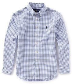 Shop for Polo Ralph Lauren Big Boys 8-20 Long-Sleeve Checked Poplin Shirt at Dillard's. Visit Dillard's to find clothing, accessories, shoes, cosmetics & more. The Style of Your Life. Casual Plaid Cotton Dress Shirt, Casual Plaid Collared Dress Shirt, Spring Plaid Cotton Dress Shirt, Classic Collared Flannel Shirt For Spring, Classic Flannel Shirt With Button Closure For Spring, Classic Plaid Shirt For Spring, Classic Spring Flannel Shirt With Button Closure, Classic Long Sleeve Flannel Shirt For Summer, Gingham Long Sleeve Dress Shirt For Work